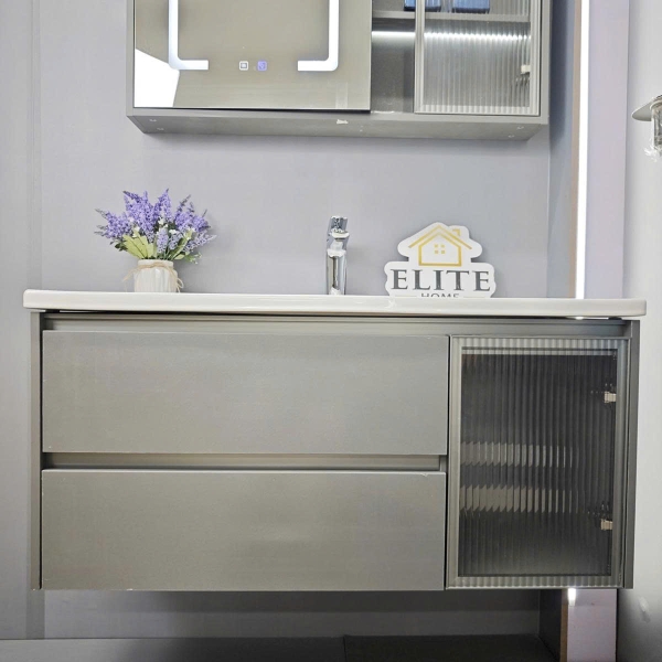 Bộ tủ chậu lavabo, tủ gương phòng tắm YS 702