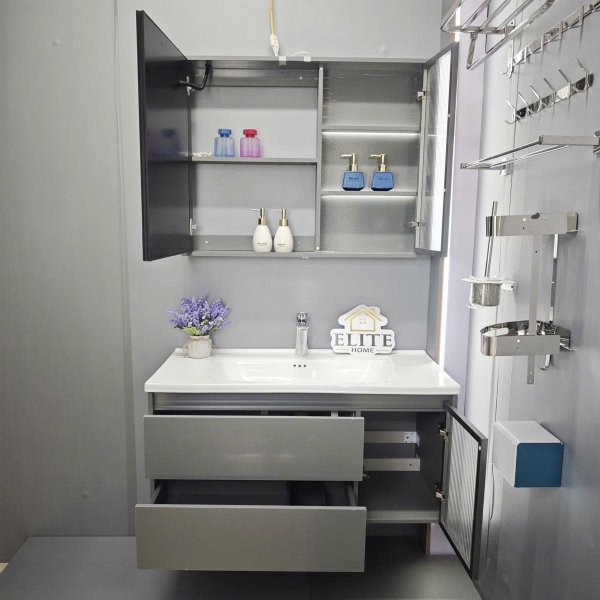 Bộ tủ chậu lavabo, tủ gương phòng tắm YS 702