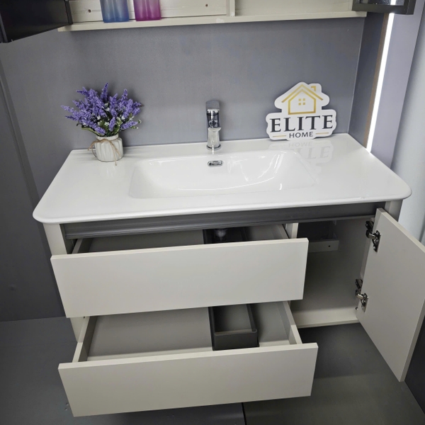 Bộ tủ chậu lavabo, tủ gương phòng tắm YS 701