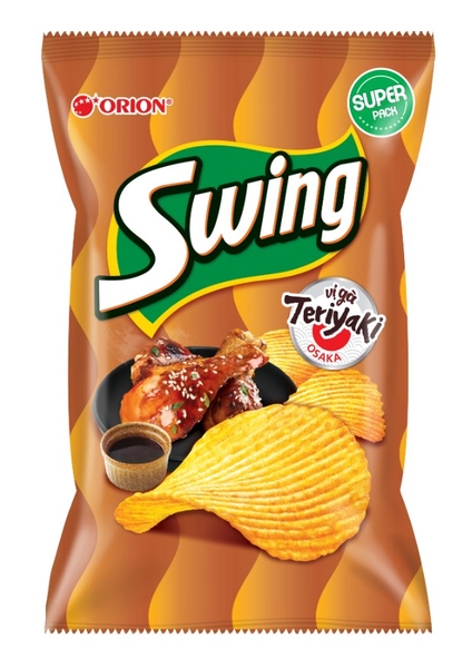 Bánh Snack khoai Tây Swing vị Gà Teriyaki Osaka, gói 63g