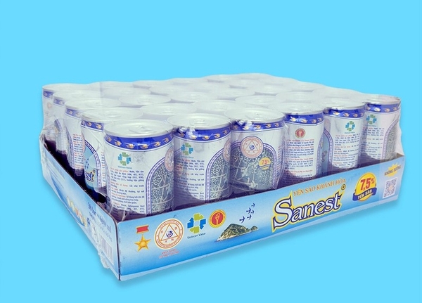 Nước yến sào Khánh Hòa Sanest không đường 190ml -  lốc 6 lon