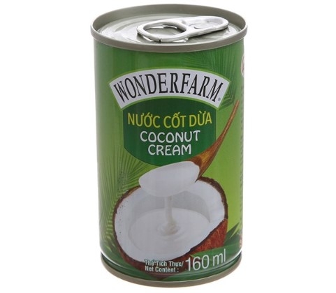 Nước cốt dừa Wonderfarm lon 160ml