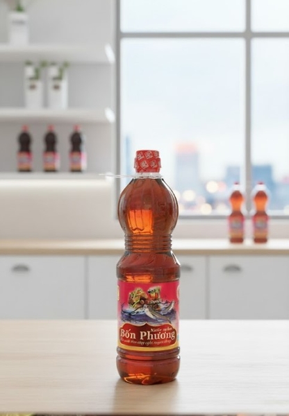 Nước mắm Bốn Phương đặc biệt, chai 1 Lit