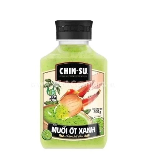 Muối ớt xanh Chinsu, chai 200g