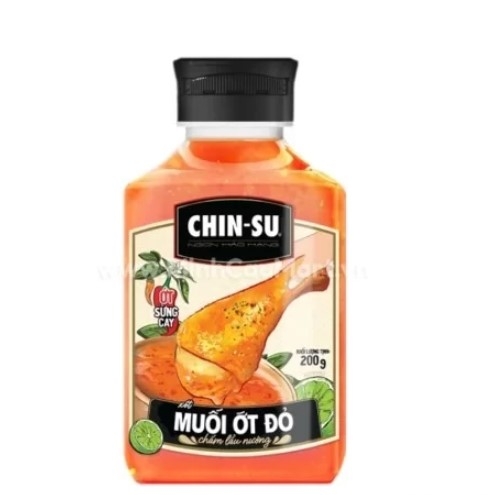 Muối ớt đỏ Chinsu, chai 200g