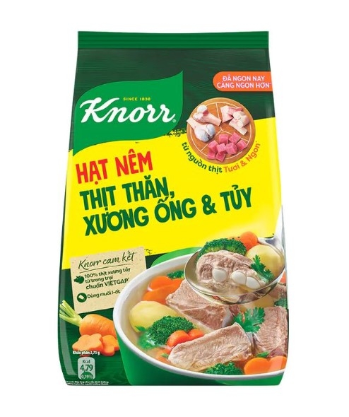 Hạt nêm Knorr thịt thăn xương ống và tủy gói 1.8kg