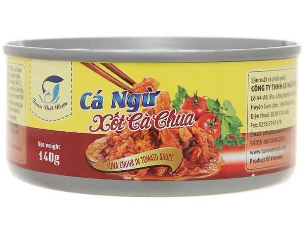 Cá ngừ xốt cà chua Tuna Việt Nam hộp 140g