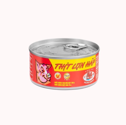 Thịt lợn hấp đồ hộp Hạ Long, hộp 150gr
