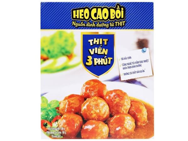 Thịt heo viên 3 phút Heo Cao Bồi Masan, hộp 200g