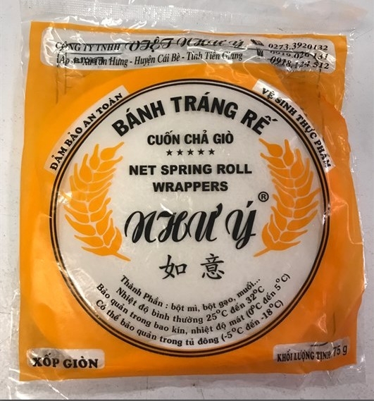 Bánh tráng rế cuốn chả giò Như Ý, gói 200g
