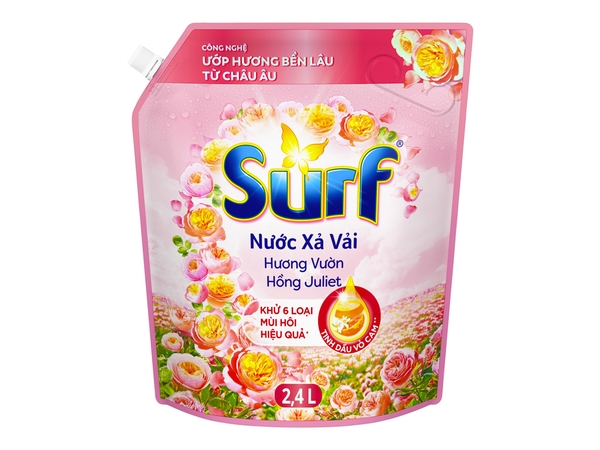 Nước xả vải Surf hương vườn hồng Juliet túi 2.4 lít