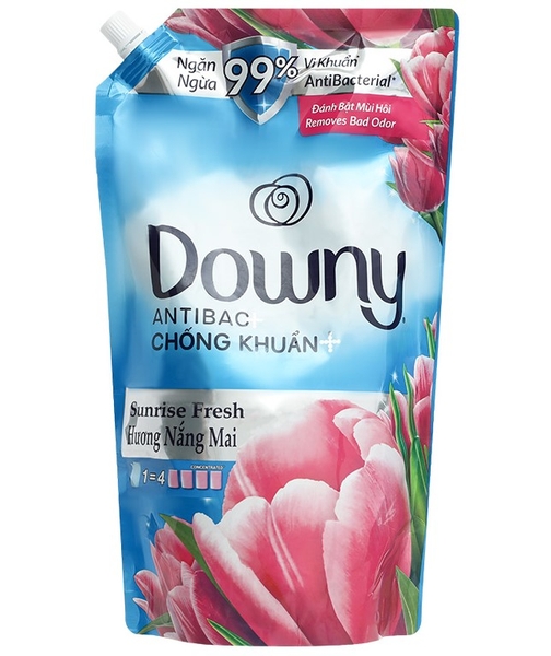 Nước xả vải Downy hương nắng mai, túi 1.6 lít