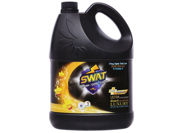 Nước giặt xả Swat Luxury hương hoa thiên nhiên, can 3.8kg