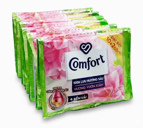 Nước xả vải Comfort hương vườn Xuân, dây gói 20ml