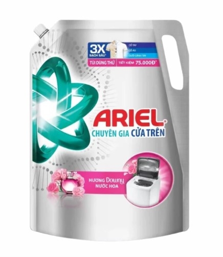 Nước giặt Ariel cửa trên Downy nước hoa, túi 0.25kg
