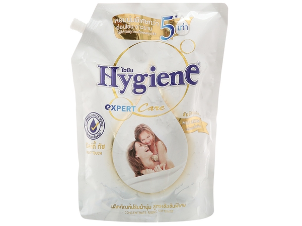 Nước xả vải Hygiene Expert Care trắng Milky Touch túi 1.1 lít