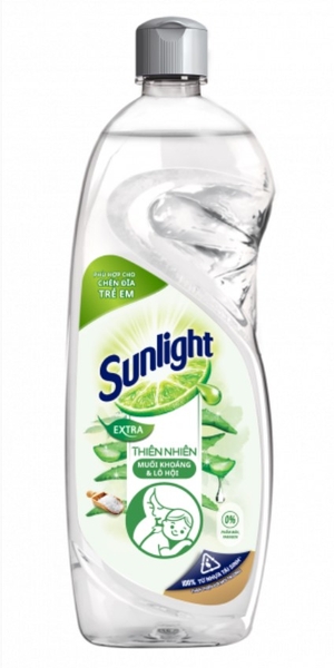 Nước rửa chén Sunlight thiên nhiên, chai 370ml