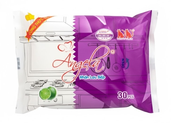 Khăn lau bếp Angela 30 tờ (24x31cm)