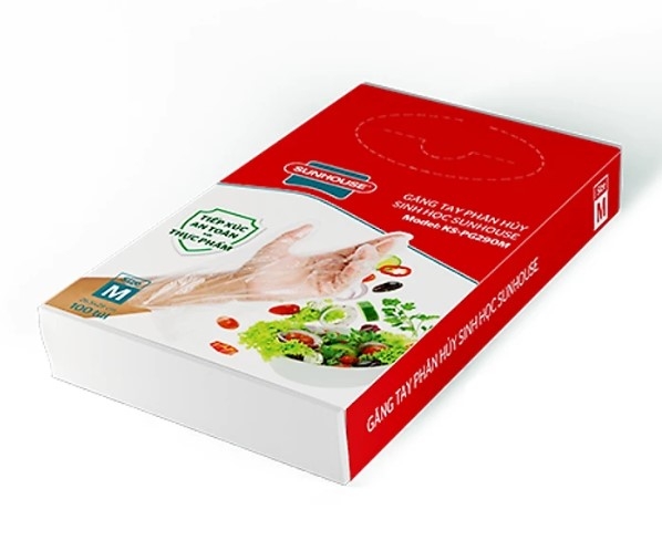 Găng tay tự hủy sinh học KS – PG290M size M 100 cái