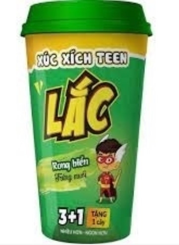 Xúc xích lắc Teen vị rong biển hương trứng muối, ly 53g