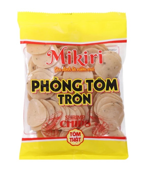 Bánh phồng Tôm tròn Mikiri, gói 200g