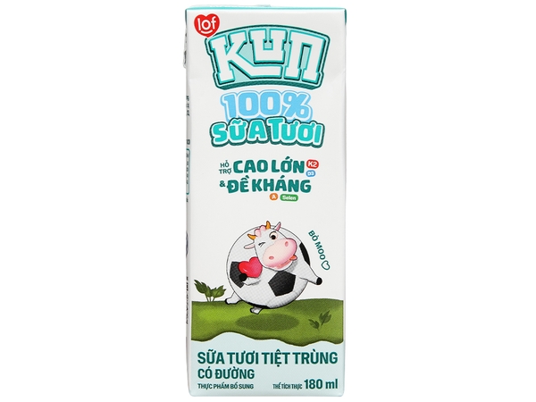 Sữa kun có đường, 180ml
