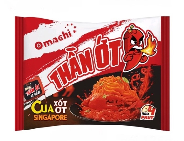Mì Omachi cua xốt ớt 126g