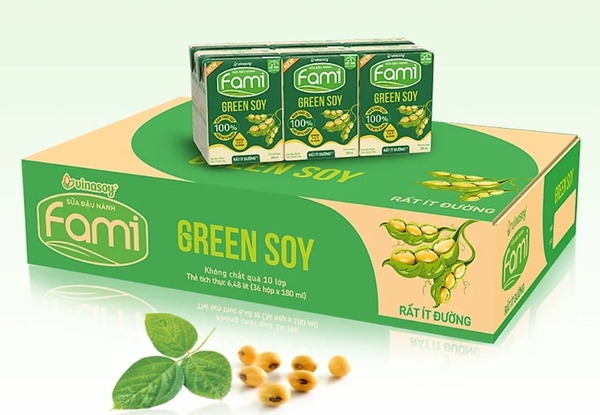 Sữa đậu Nành Fami Green Soy rất ít đường 180ml