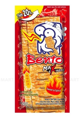 Snack Bento vị Hải Sản cay ngọt gói 4g