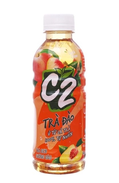 Nước ngọt C2 trà hương đào 225ml