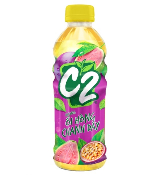 Nước ngọt C2 trà hương ổi hồng chanh dây 225ml