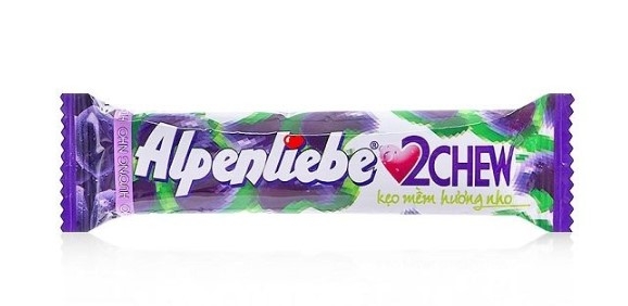 Kẹo Mềm Alpenliebe 2Chew hương Nho (24.5g)