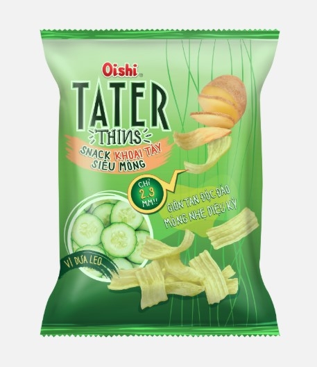 Snack khoai Tây siêu mỏng vị dưa Leo Oishi 32g