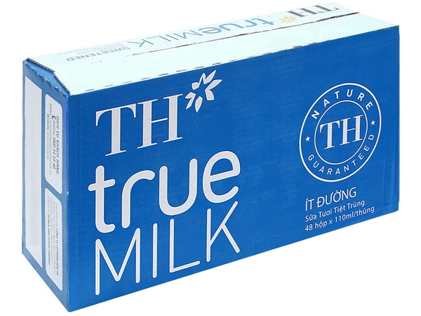 Sữa tươi tiệt trùng ít đường TH true MILK 110ml