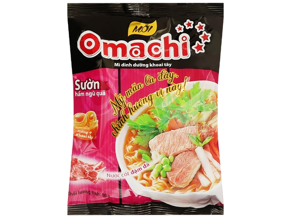 Mì ăn liền Omachi (sườn hầm ngũ quả)