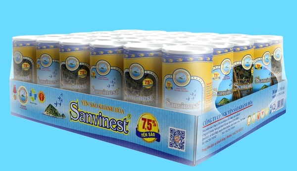 Nước yến sào Khánh Hòa Sanvinest lon 190ml - Khay 30 lon