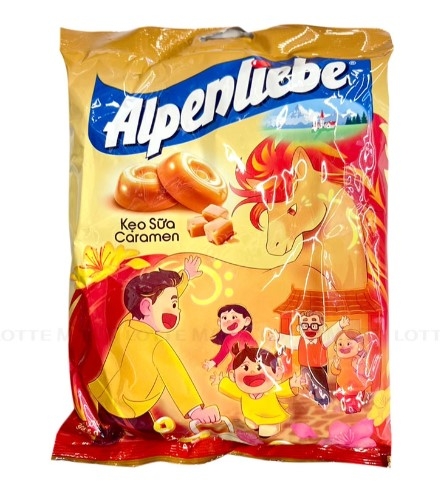 Kẹo mềm Alpenliebe vị Caramen,gói 206g