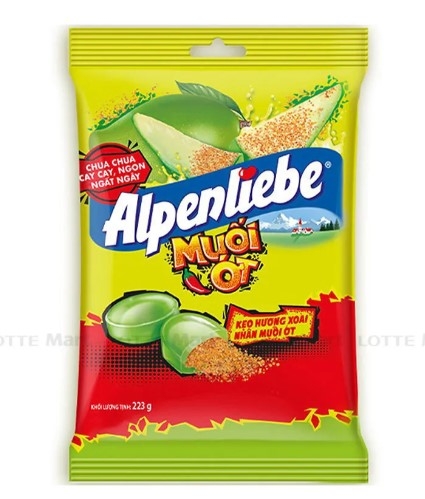 Kẹo cứng Alpenliebe hương xoài nhân Muối ớt, 203g