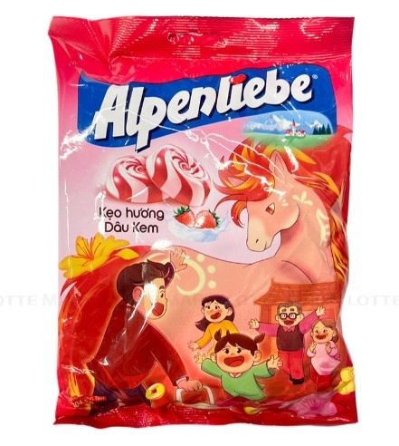Kẹo cứng Alpenliebe hương Dâu kem, 304,5g