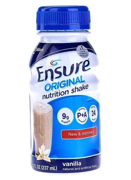 Sữa bột pha sẵn Ensure Original vani, 237ml - Lốc 6 chai