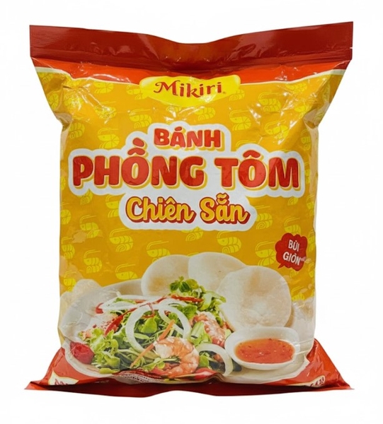 Bánh phồng tôm chiên sẵn Mikiri, gói 250g 60 cái