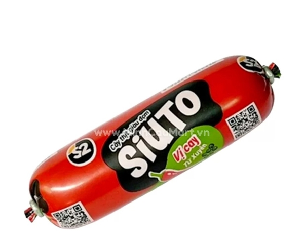 Xúc xích S2 Siuto vị cay Tứ Xuyên, cây 85g
