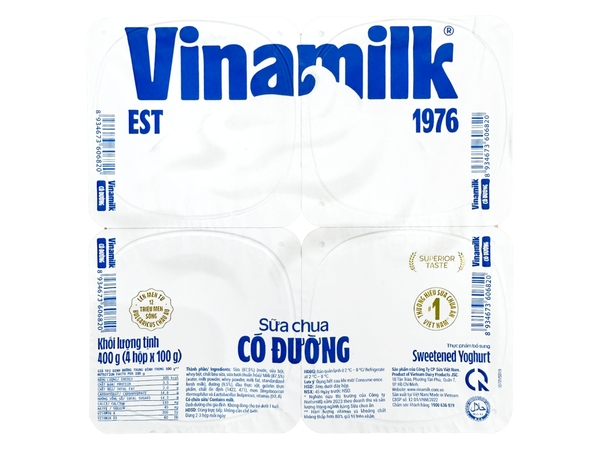 Sữa chua ăn Vinamilk, có đường
