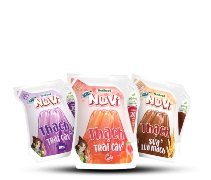Sữa trái cây thạch Nuvi, túi110ml