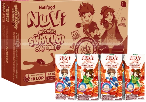 Sữa Nuvi thạch vị đường đen, 110ml