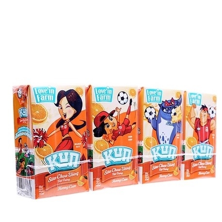 Sữa trái cây Kun hương Cam, 110ml