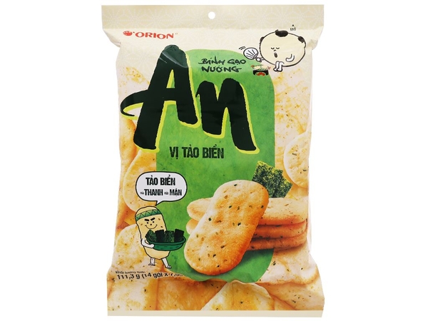 Bánh gạo Nướng An vị Tảo Biển, gói 111.3g