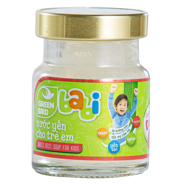 Green Bird - Babi nước Yến cho trẻ em hương Vani - (4hũ*72g)