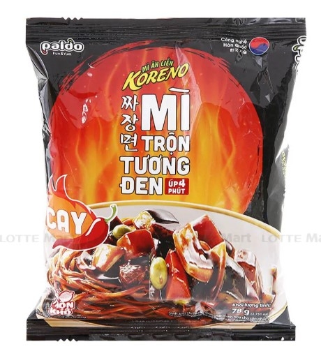 Korenno - mì trộn tương đen cay, gói 78g