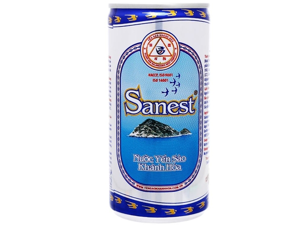 Yến Sanest không đường (lon)